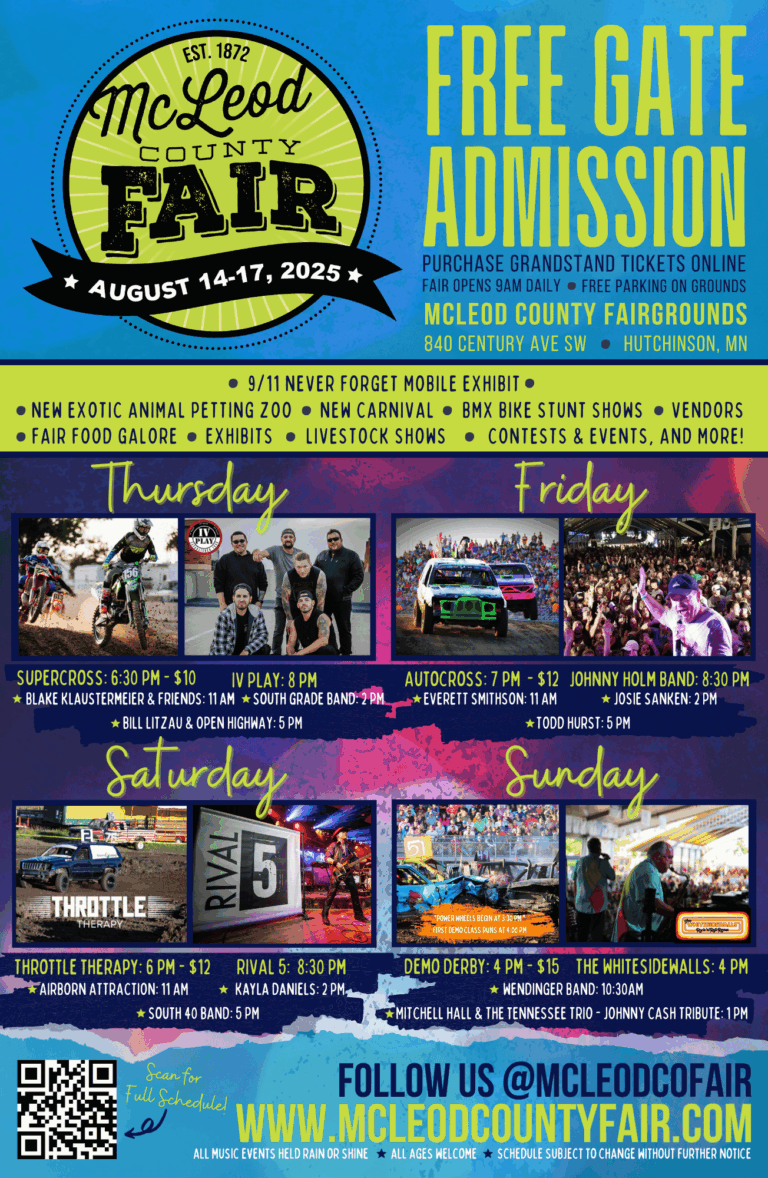 Fair Schedule McLeod County Fair Fair Schedule McLeod County Fair